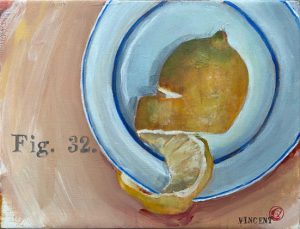 Fig32, akryyli kankaalle, 2025, 28 x 37 cm, 320 € Fig32, akryyli kankaalle, 2025, 28 x 37 cm, 320 €